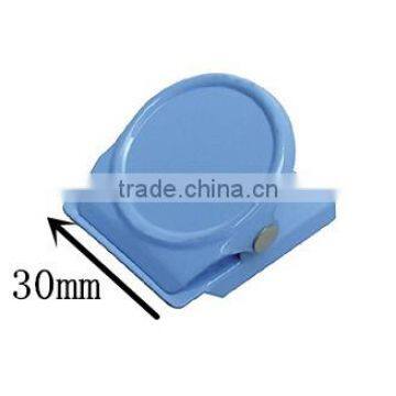 new design round shape 30mm sheet metal magnetic spring clips