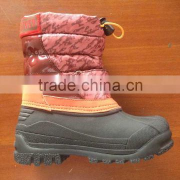 CS-14 Kids Snow Boots In Red Color Keep Warm In Winter