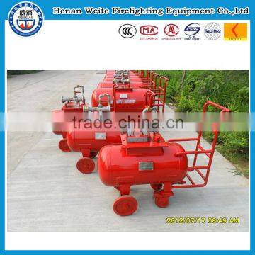 Mobile foam concentrate tank for fire fighting system