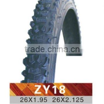 black durable bike tyre