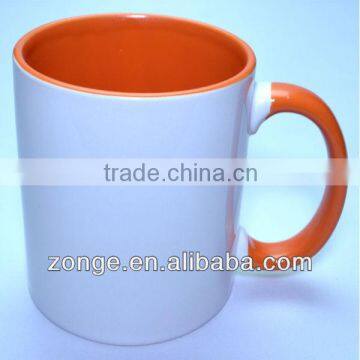 Inside and Handle Color Sublimation mug