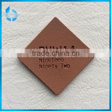 Leather label factory customs laser - carving engraved artificial leather patch tag