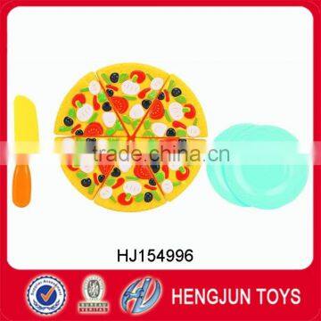 plastic cartoon spell cut toy pizza toy for kids