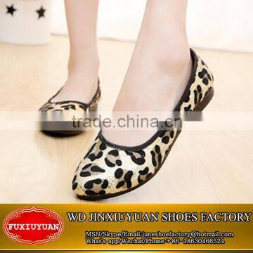 Leopard grain Sequins Lady Flat casual Shoes