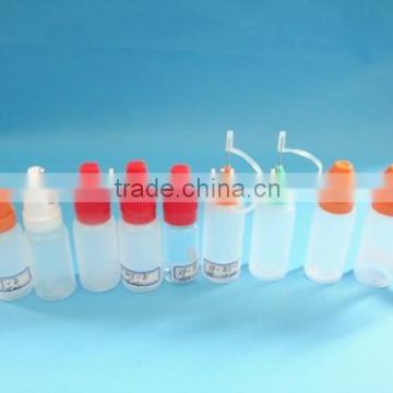 White LDPE eye dropper bottle with childproof cap, e-liquid oil dropper bottle