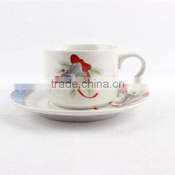 High grade with colored decal cup and saucer espresso cup and saucer