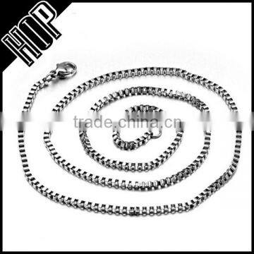 Fashion top sale stainless steel silver box chain