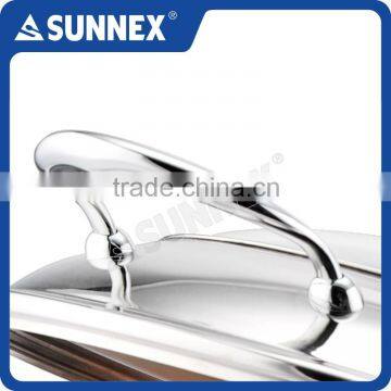SUNNEX High Quality Mirror Polished Glass Cover 6.8 Litre Hinged Cover Buffet Chafer photo-3