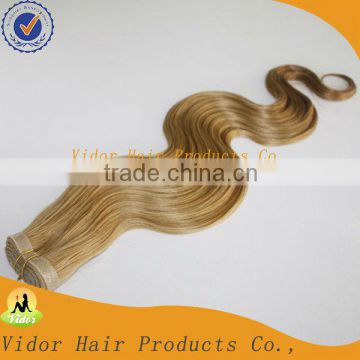 2013 Factory 20inch Body Wave Honey Blonde Hand Tied Skin Weft