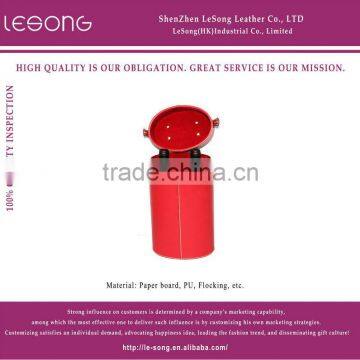 2014 hot sale leather red wine box