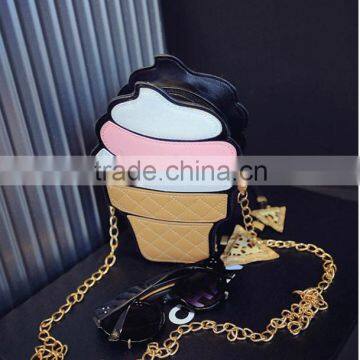 2016 Hot Selling Wallet Ice Cream Coin Purse Girl Cute Wallet With Chain photo-4