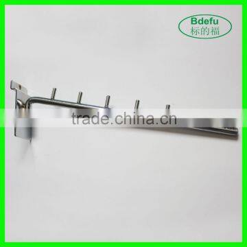 Retail shop display metal clothes hanger hook