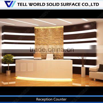 Office Counter Simple Design/curved Counter Design/restaurant Front Desk photo-3
