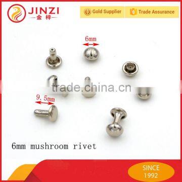 Factory direct price metal garment accessories mushroom rivets                        
                                                Quality Choice