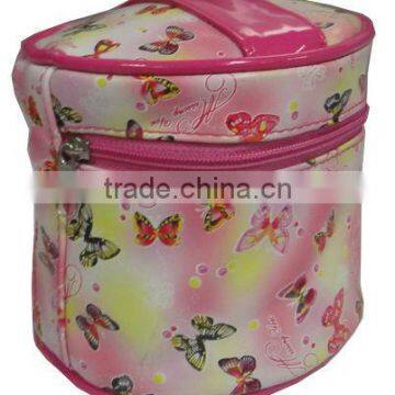 2013 fashion round cosmetic bag for cosmetics packing