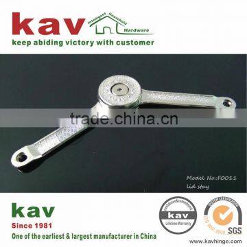chrome plated lid stay hinge in cabinet support
