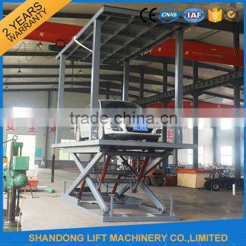 Stationary type hydraulic scissor car parking lift platform