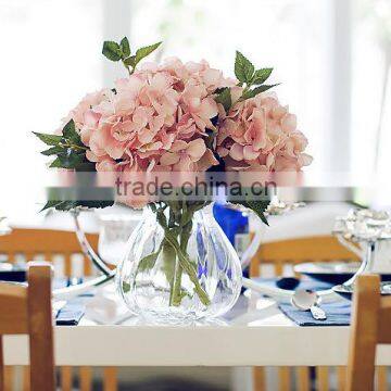 Home decoration artificial flowers plastic hydrangea flower