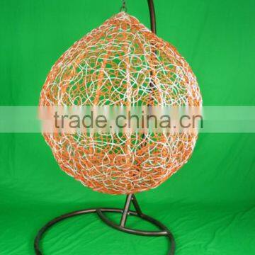 00 Outdoor Garden Patio Good Quality Single Seat Rattan Hanging Swing Chair YPS083