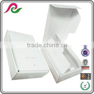 White paper box with foil white coated paper box packaging
