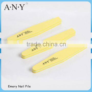 Professional Nail Polishing and Filing Tools Emery Sand Washable Yellow Nail File Sponge