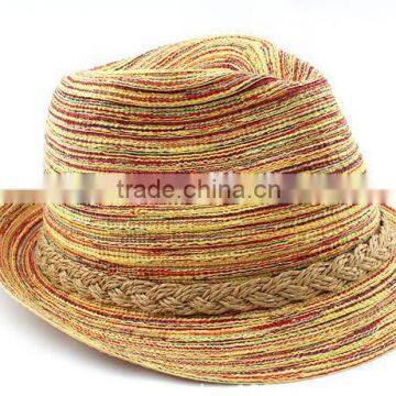 New products Trade Assurance scottish white fedora paper straw hat