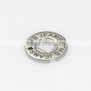 Metal Bag Label Custom Metal Logo Labels for Handbags for Ladies Dress