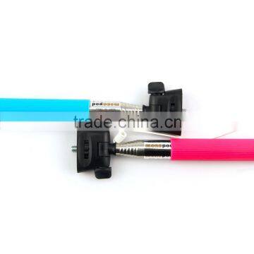 2015 Customized Logo Wired Selfie Stick Monopod With Many Colors Available photo-3