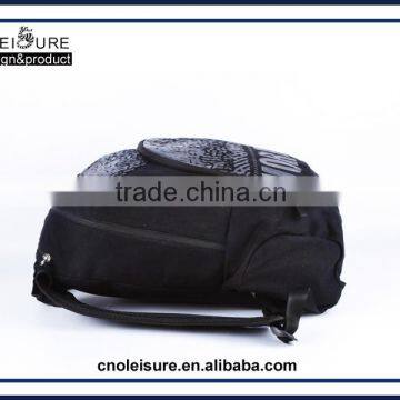 China Customised Self-supported Brand Hiking Backpack OEM/ODM Bag Backpack Daypacks Black Backpack With Certification photo-3