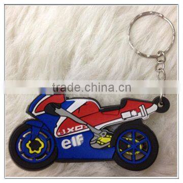 new cheap promotion motorcycle silicon keychain