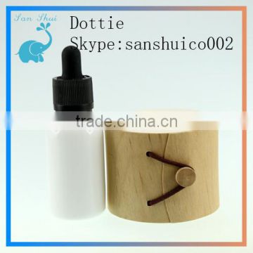 round glass dropper bottle with wooden packing made in China hot sale eliquid ejuice dropper bottles for perfume