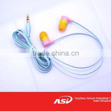 Newest Design MP3 Earphone With Flat Cable