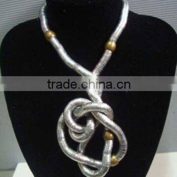 flexible twist stainless steel necklace