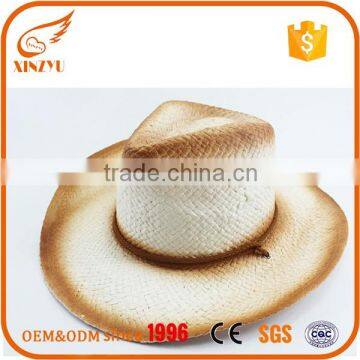 Custom design mexican farmers color straw fedora hats