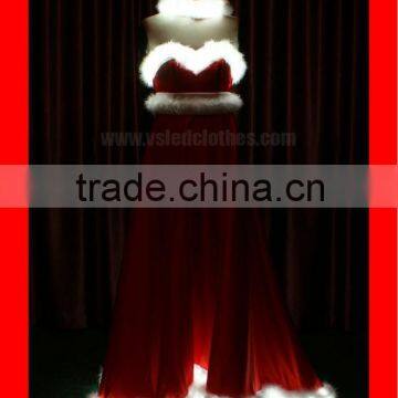 LED Light Elegant Christmas Party Dress