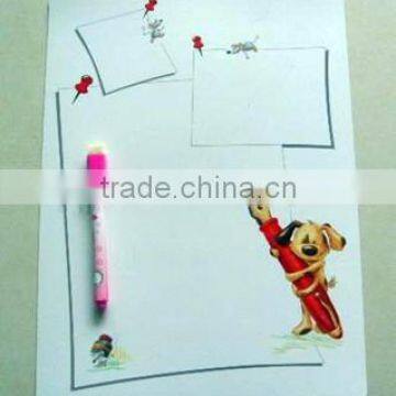 Lovely dog hug a pen cartoon Magic Magnetic Writing Board/Erasable Magnetic Drawing Board for Kids