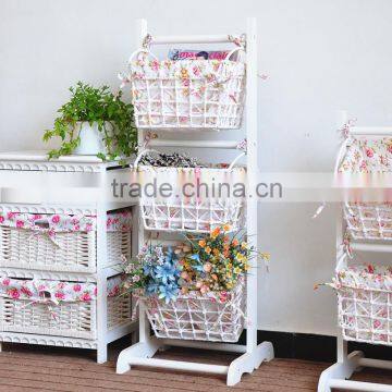 Modern home furniture wholesale cheap woven newspaper / books / magazine / flowers / sundries hanging baskets