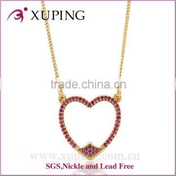 C204233-42200 Xuping imitation heart 18k gold pendant necklace