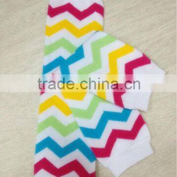 Rainbow Chevron Newest Fashion Wholesale Baby Legs Leg Warmers for Infant Toddler in Stock