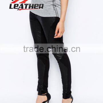 Western fashion leather pants for woman leather chothing