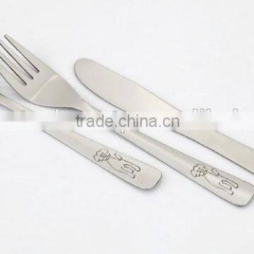 Stainless Steel Kid Cutlery / children stainless steel cutlery set