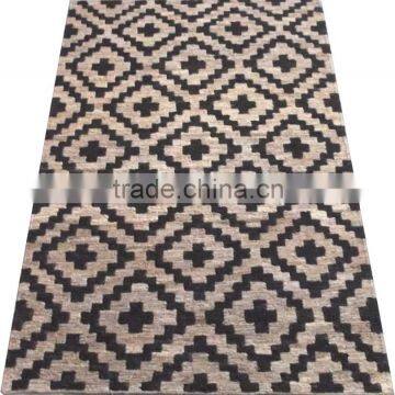 Modern Design Hand Knotted Hemp Carpet