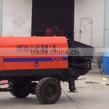 China TOP10 Brand!HBTS40-11-45 (40m3/h) Easy Moving Diesel Concrete Pump With Tractor photo-2