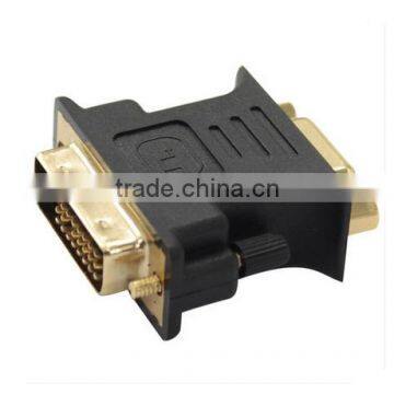 High quality gold plated VGA Female to DVI 24+5 Male Adapter