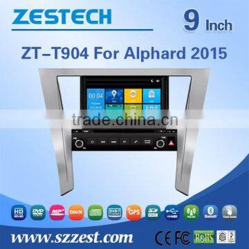 car headunit system for Toyota Alphard 2015 car headunit system with Radio,Audio,Bluetooth,RDS,3G,wifi,V-10disc