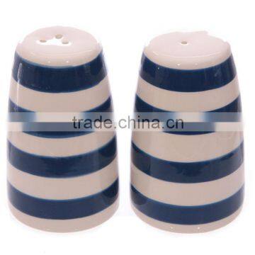 factory direct ceramic simple design salt and pepper shaker