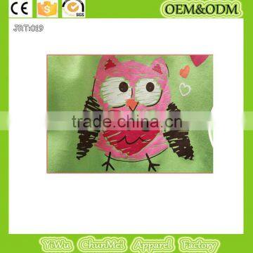New Green Pure Color t Shirt Children Kids Long Sleeve t Shirt Owl t Shirts Spring Tops Tee Boys and Girls t Shirt photo-2