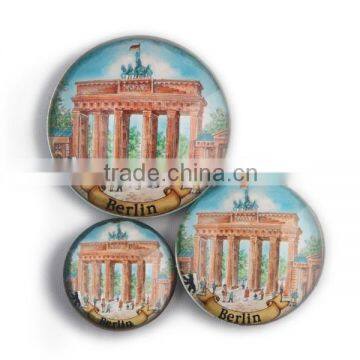 berlin wall glass fridge magnet