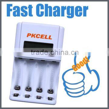 8152 Fast external 4 slot LED/LCD portable 1.2V Ni-MH Ni-CD battery charger