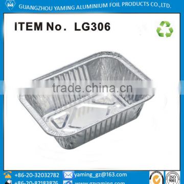 250ml full edge No2 aluminium foil container WITH LID